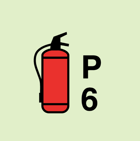 Fire extinguisher powder - P6