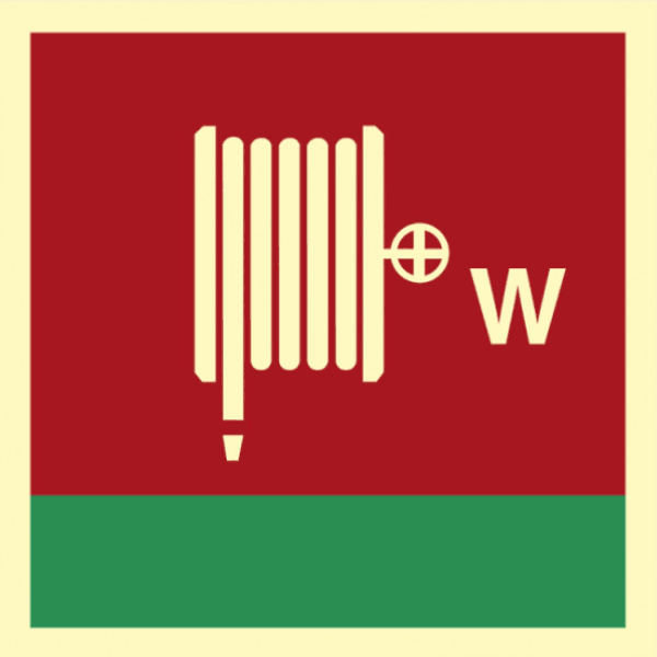 Fire hose and nozzle Water