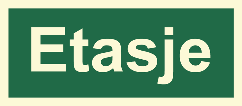 Etasje skilt