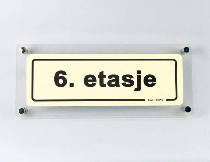 Etasjeskilt DESIGN for avstandsstykker - Velg etasje