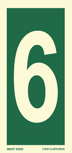 Huvudbild Etasjenummer skilt "6"