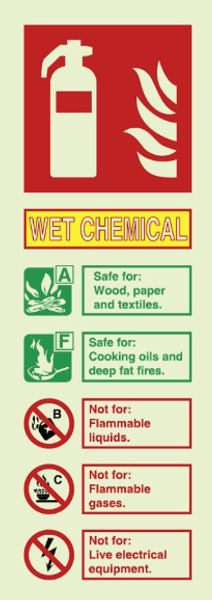 Fire extinguisher - wet chemical