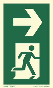 Hovedbilde Pil h&oslash;yre for s&oslash;yle / stolpe, Aluminium