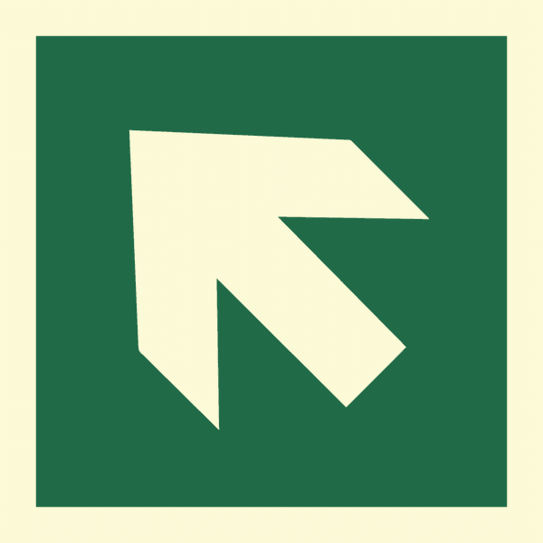 Arrow pointing diagonally