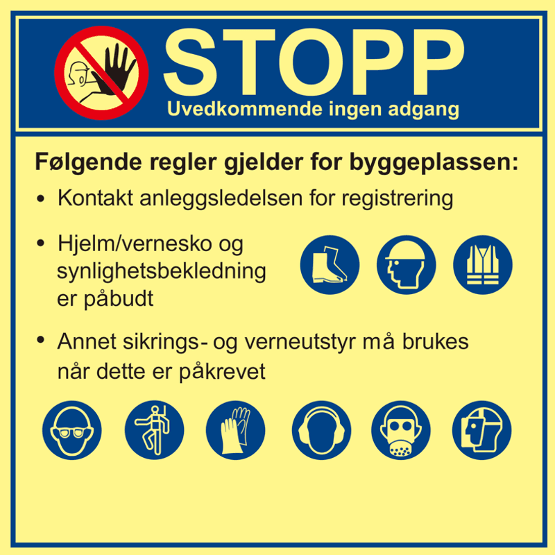 STOPP Uvedkommende ingen adgang. Etterlysende! 