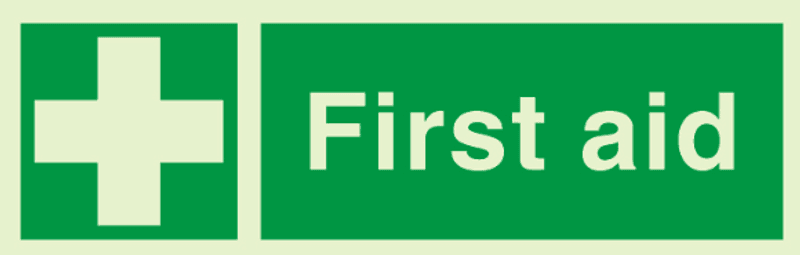 First aid w. text