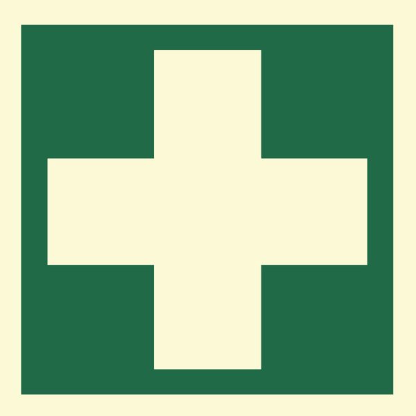 Førstehjelpskilt, Etterlysende, Aluminium, Velg størrelse