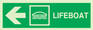 Hovedbilde Lifeboat with arrow left